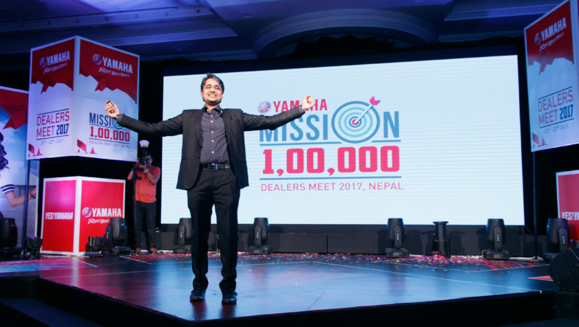 Image of Vikas Jain as a Corporate Speaker @ Yamaha Dealers Meet (Kathmandu)